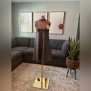 The Limited iridescent A-line mock neck cocktail dress size small